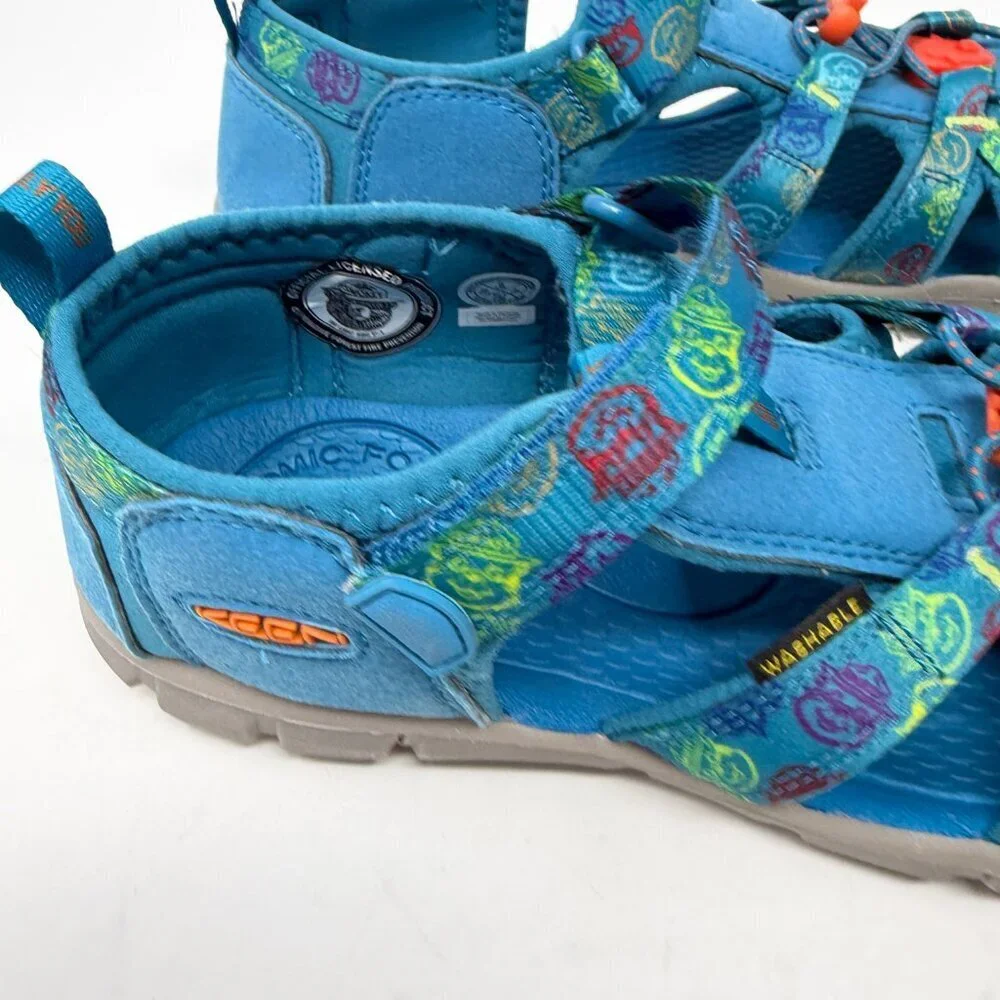Keen kids Seacamp II CNX blue water shoes 6 EU 38 closed toe sandals unisex